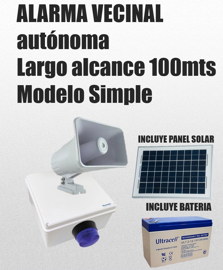 Sistema de alarma vecinal